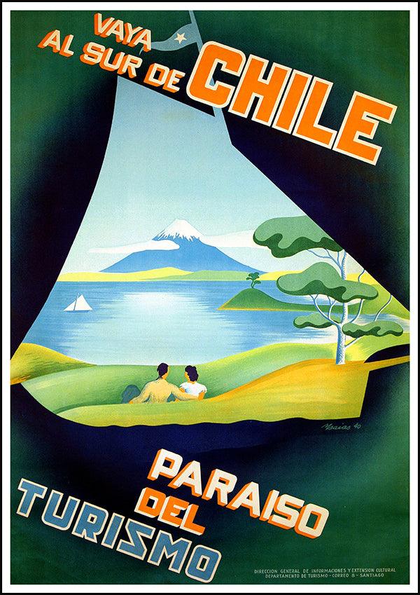 CHILE - Vintage Travel Poster - Classic Posters