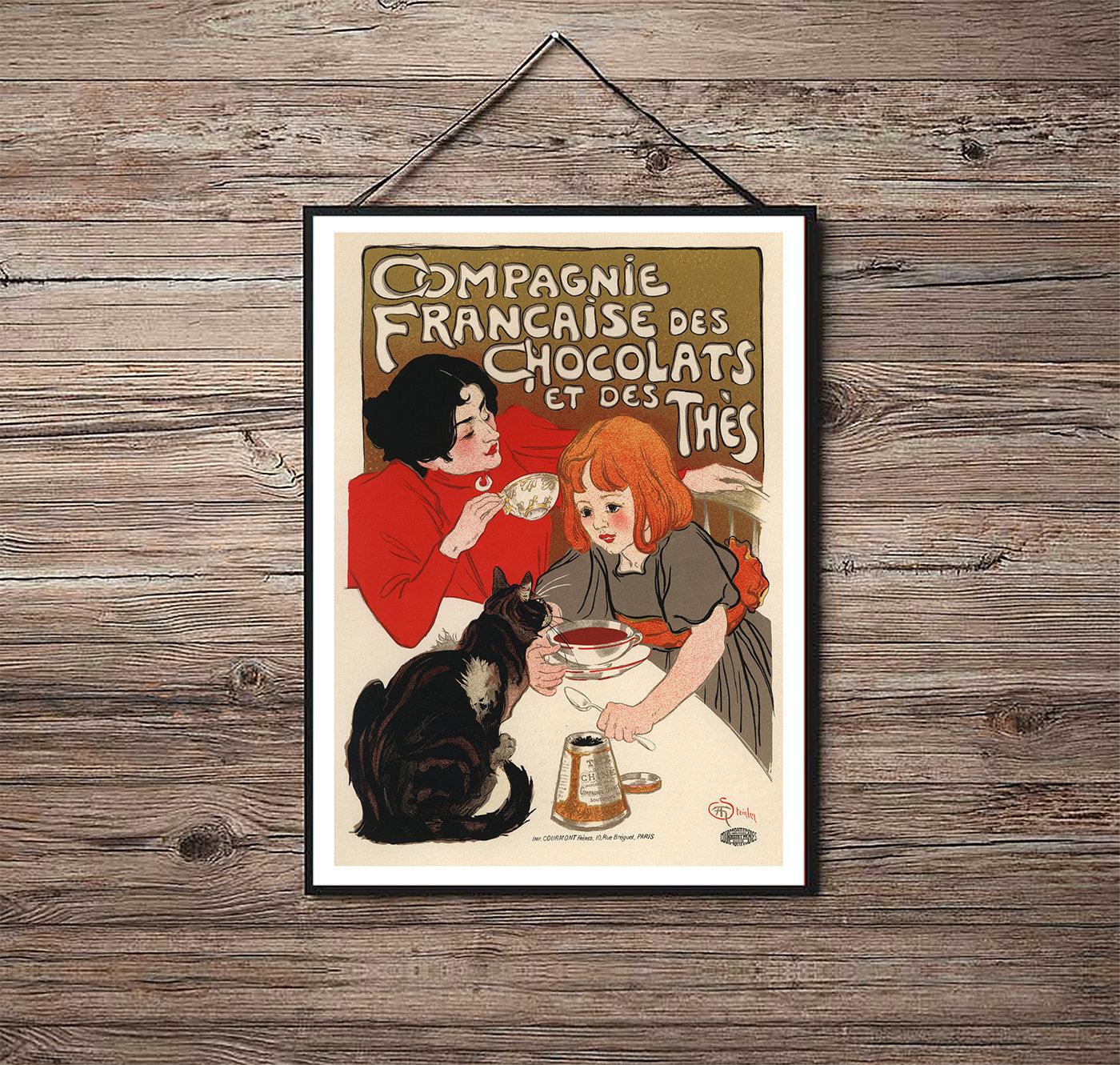 Compagnie Francaise des Chocolats et des Thés - 1895 - Art Nouveau - Classic Posters