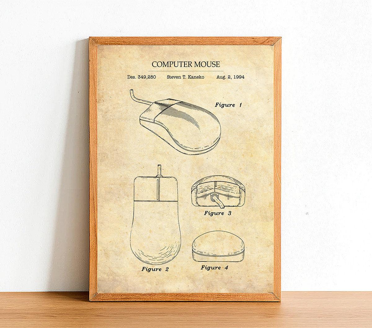 COMPUTER MOUSE - Patent Poster - Classic Posters