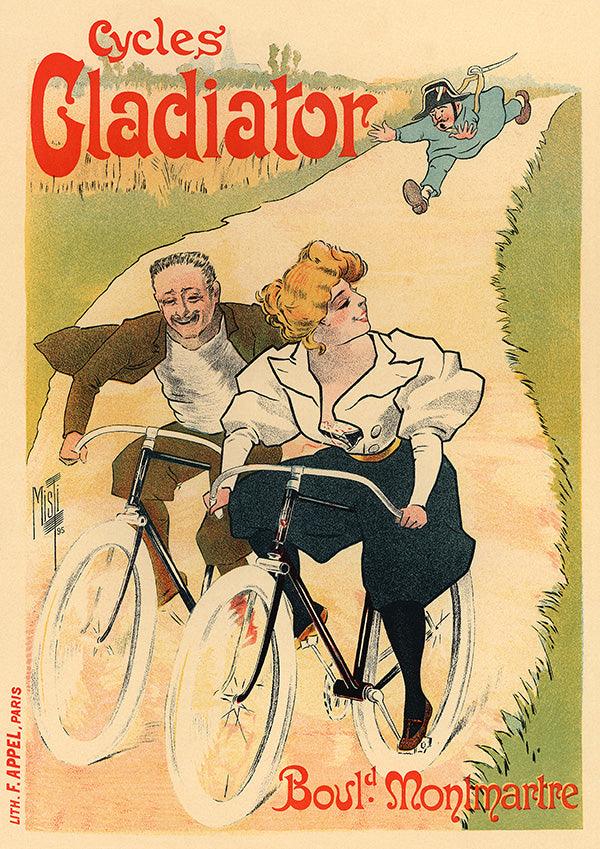 Cycles Gladiator - 1897 - Art Nouveau - Classic Posters