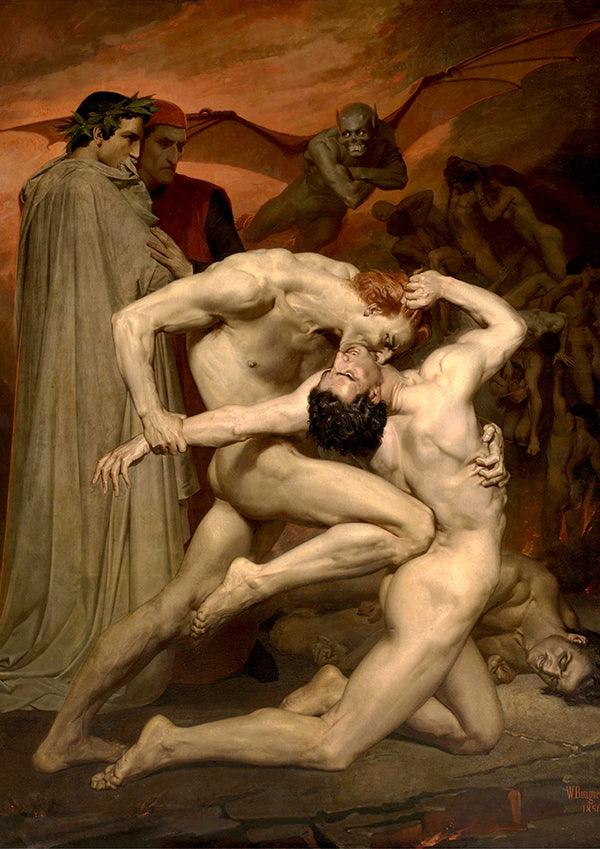 Dante and Virgil - 1850 - William-Adolphe Bouguereau - Fine Art Print - Classic Posters