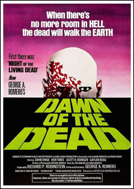 Dawn of the Dead - 1978 - Classic Movie Poster - Classic Posters