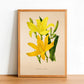 Daylily - Vintage Flower Poster - Hemerocallis Luteola - Classic Posters