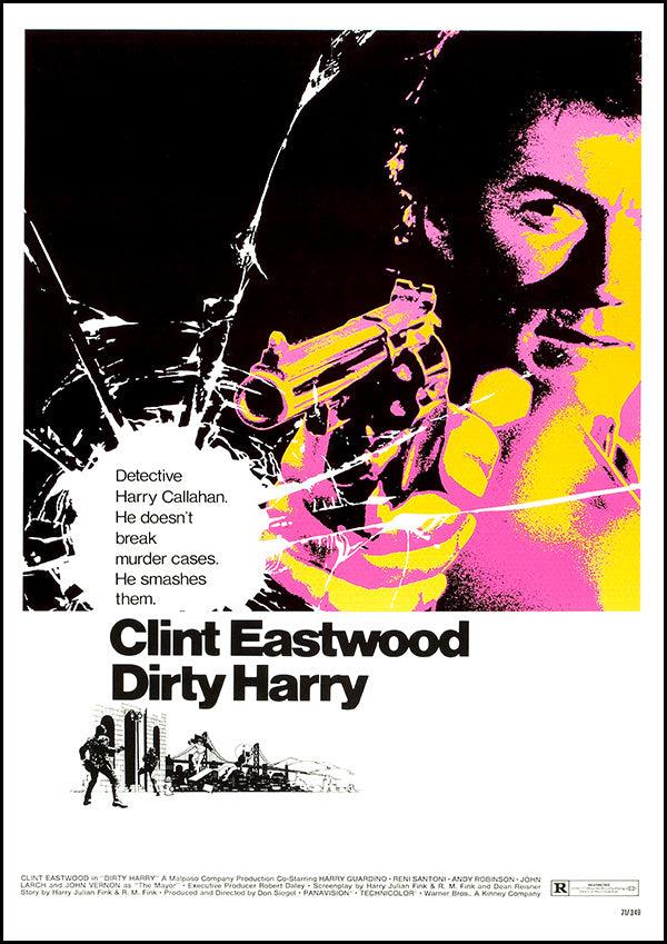 Dirty Harry - 1971 - Classic Movie Poster - Classic Posters
