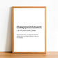 DISAPPOINTMENT - Definition Poster - Classic Posters