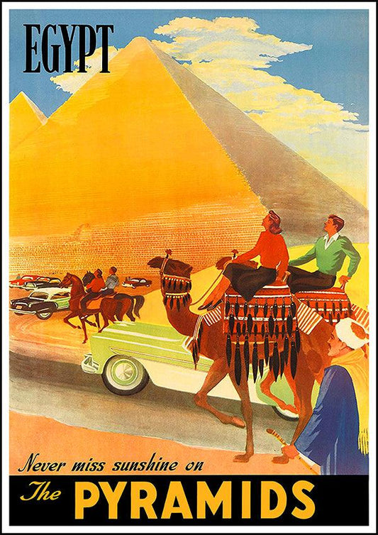 EGYPT Pyramids - Vintage Travel Poster - Classic Posters