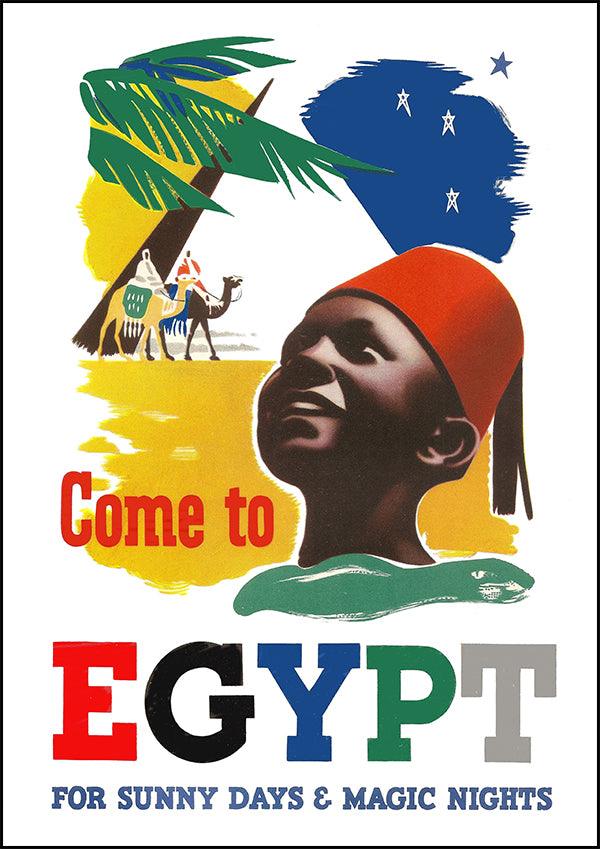 EGYPT Sunny Days - Vintage Travel Poster - Classic Posters