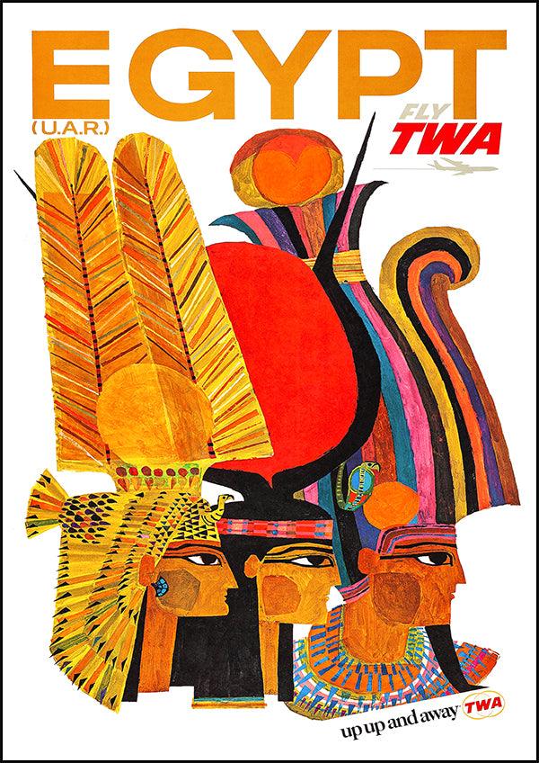 EGYPT TWA - Vintage Travel Poster - Classic Posters