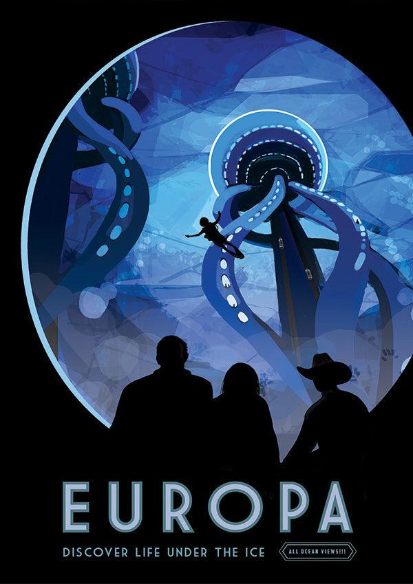 Europa - NASA Space Travel Poster - Classic Posters