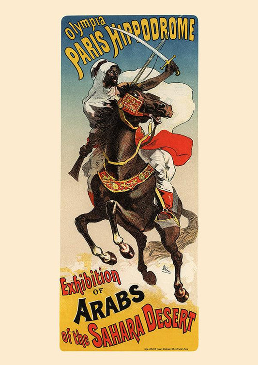 Exhibition of Arabs - 1887 - Art Nouveau - Classic Posters