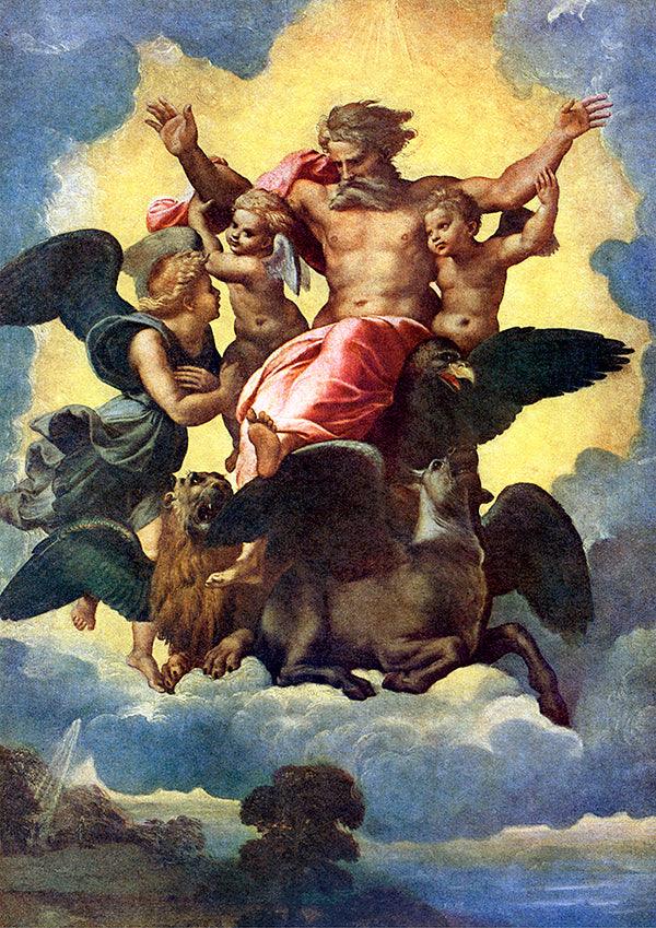 Ezekiel's Vision - 1518 - Raphael - Fine Art Print - Classic Posters