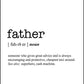 FATHER - Word Definition Poster - Classic Posters