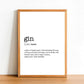 GIN - Word Definition Poster - Classic Posters
