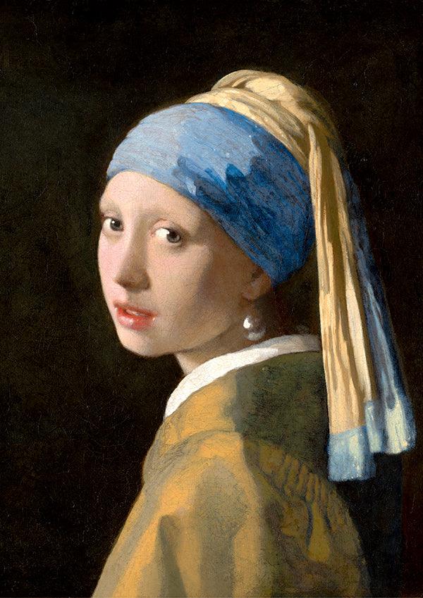 Girl with a Pearl Earring - 1665 - Johannes Vermeer - Fine Art Print - Classic Posters