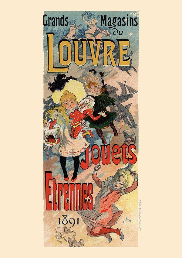 Grands Magasins du Louvre - 1891 - Art Nouveau - Classic Posters
