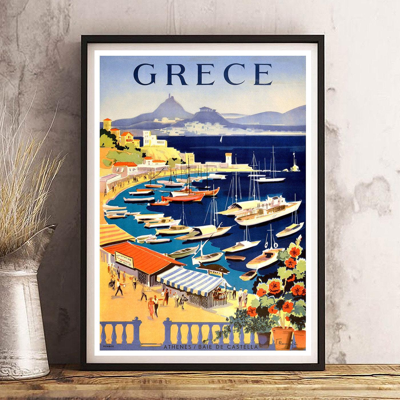 GREECE Athens - Vintage Travel Poster - Classic Posters