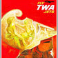 GREECE TWA Jets - Vintage Travel Poster - Classic Posters