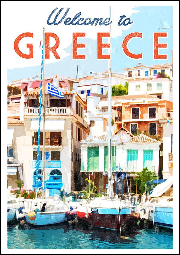 GREECE - Vintage Travel Poster - Classic Posters