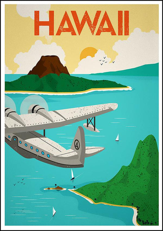 HAWAII - Vintage Travel Poster - Classic Posters