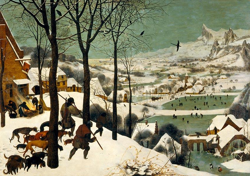 Hunters in the Snow - 1565 - Pieter Bruegel the Elder - Fine Art Print - Classic Posters