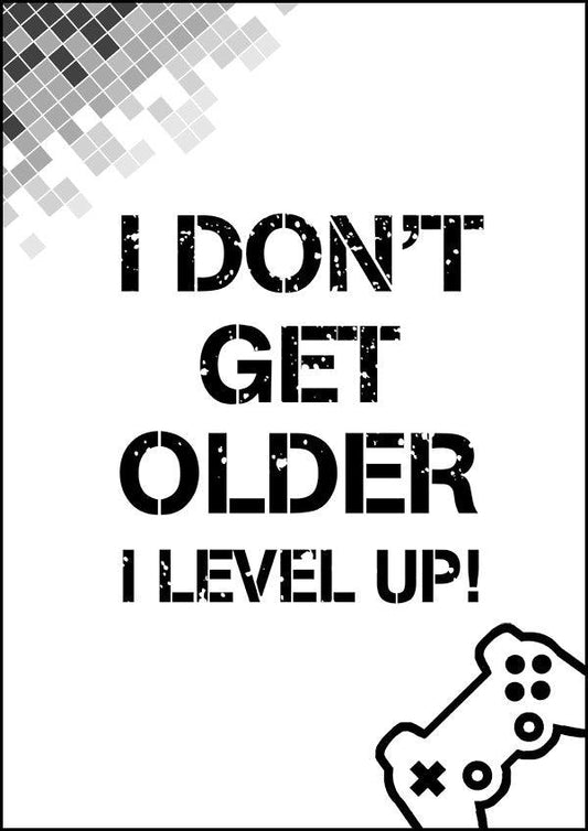 I Don't Get Older I Level Up - Gaming Poster - Classic Posters