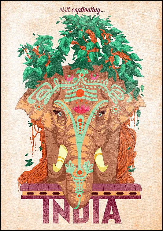 INDIA - Vintage Travel Poster - Classic Posters