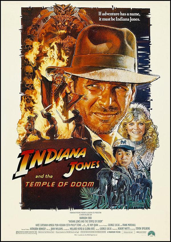 Indiana Jones And The Temple Of Doom - 1984 - Classic Movie Poster - Classic Posters