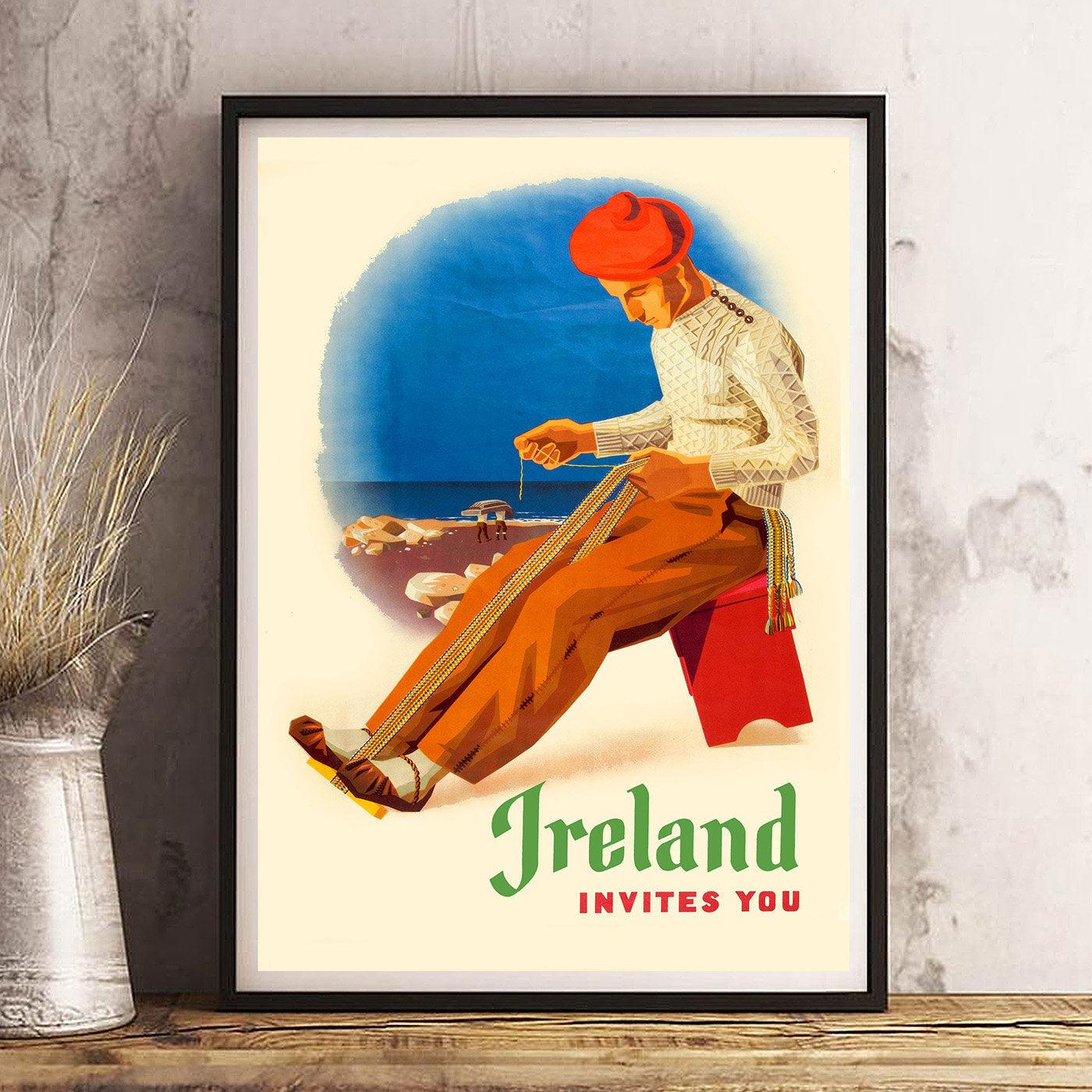 IRELAND INVITES - Vintage Travel Poster - Classic Posters