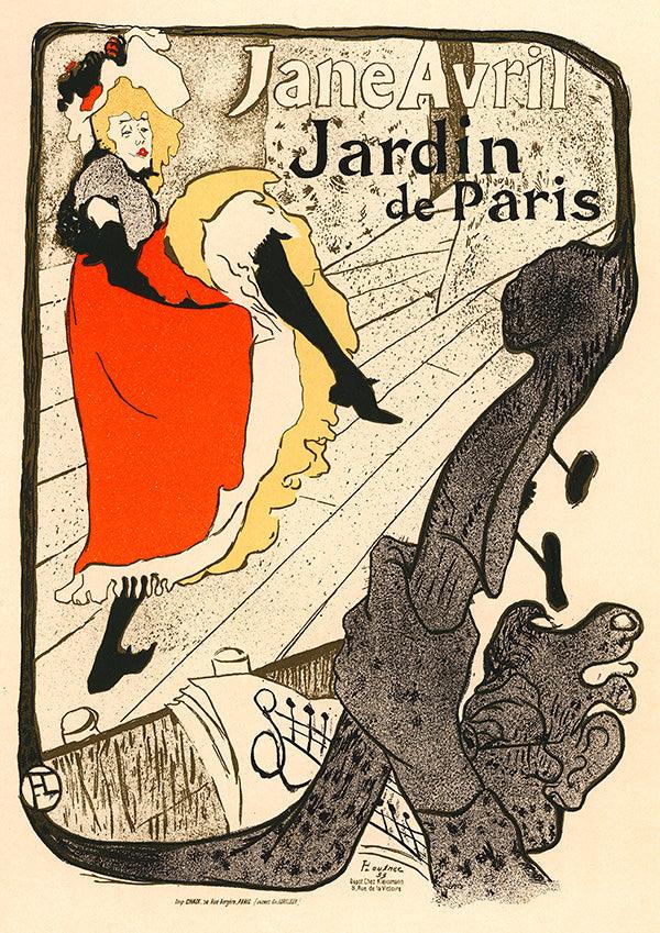 Jane Avril au Jardin de Paris - 1893 - Art Nouveau - Classic Posters