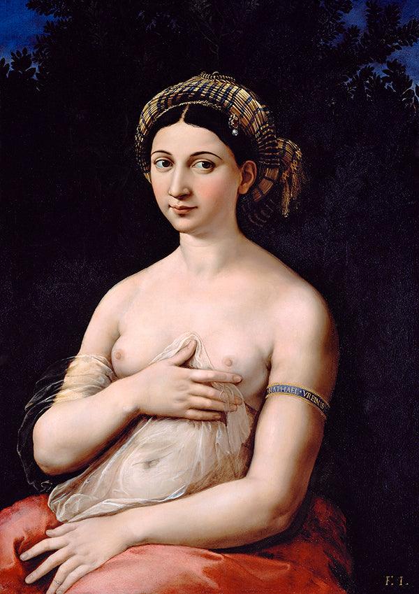 La Fornarina - 1519 - Raphael - Fine Art Print - Classic Posters