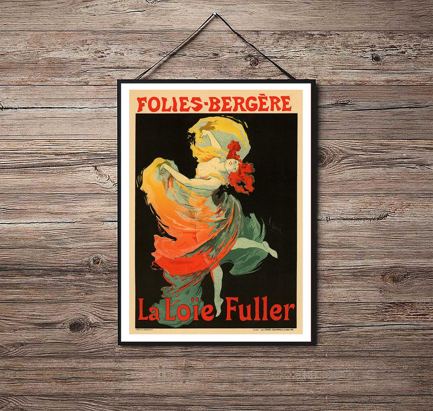 La Loïe Fuller, Folies-Bergère - 1893 - Art Nouveau - Classic Posters