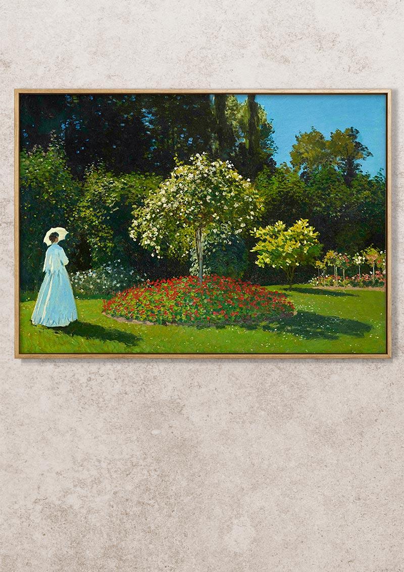 Lady in the Garden - 1867 - Claude Monet - Fine Art Print - Classic Posters