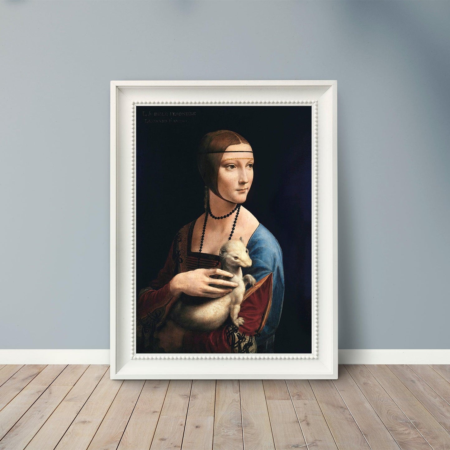 Lady with an Ermine - 1490 - Leonardo da Vinci - Fine Art Print - Classic Posters