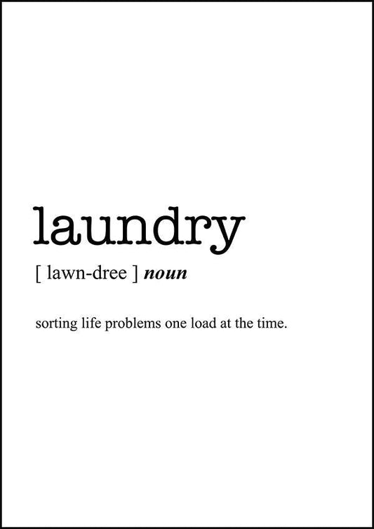 LAUNDRY - Word Definition Poster - Classic Posters