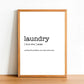 LAUNDRY - Word Definition Poster - Classic Posters