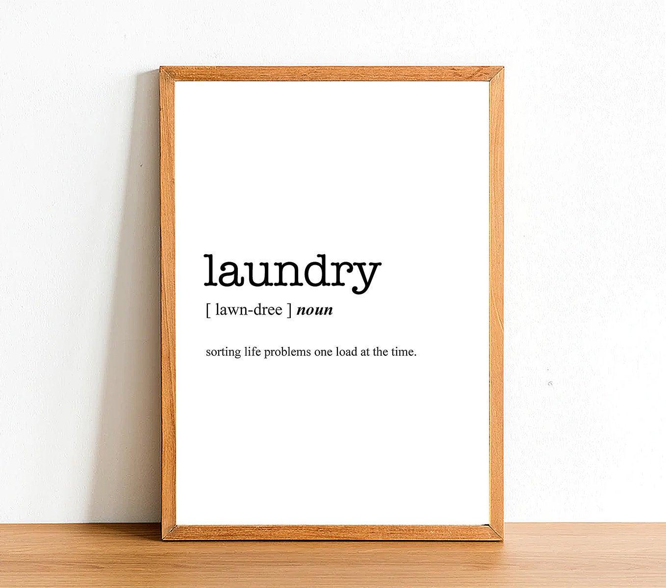 LAUNDRY - Word Definition Poster - Classic Posters