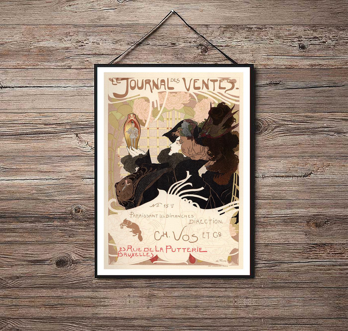 Le Journal des Ventes - 1897 - Art Nouveau - Classic Posters