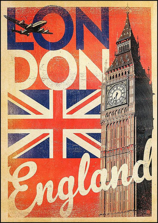 LONDON Big Ben - Vintage Travel Poster - Classic Posters
