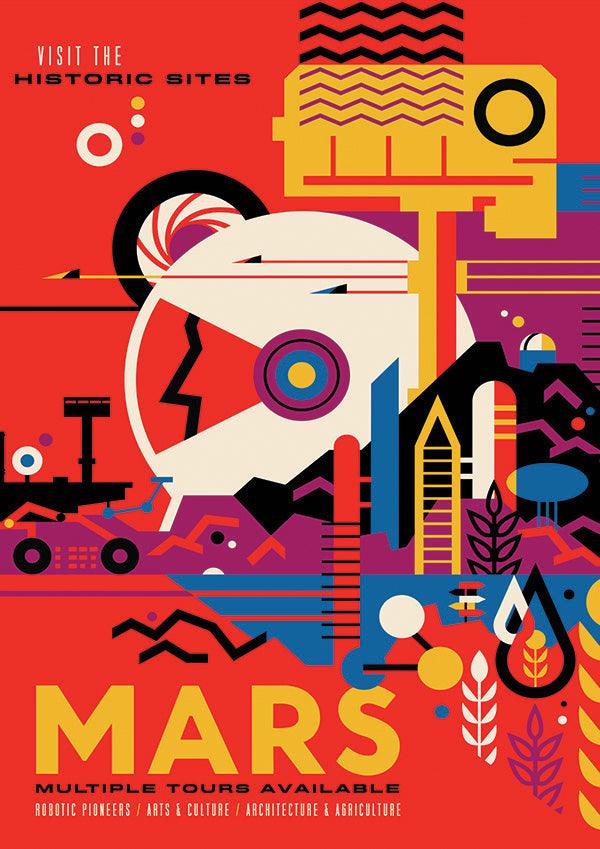 Mars - NASA Space Travel Poster - Classic Posters