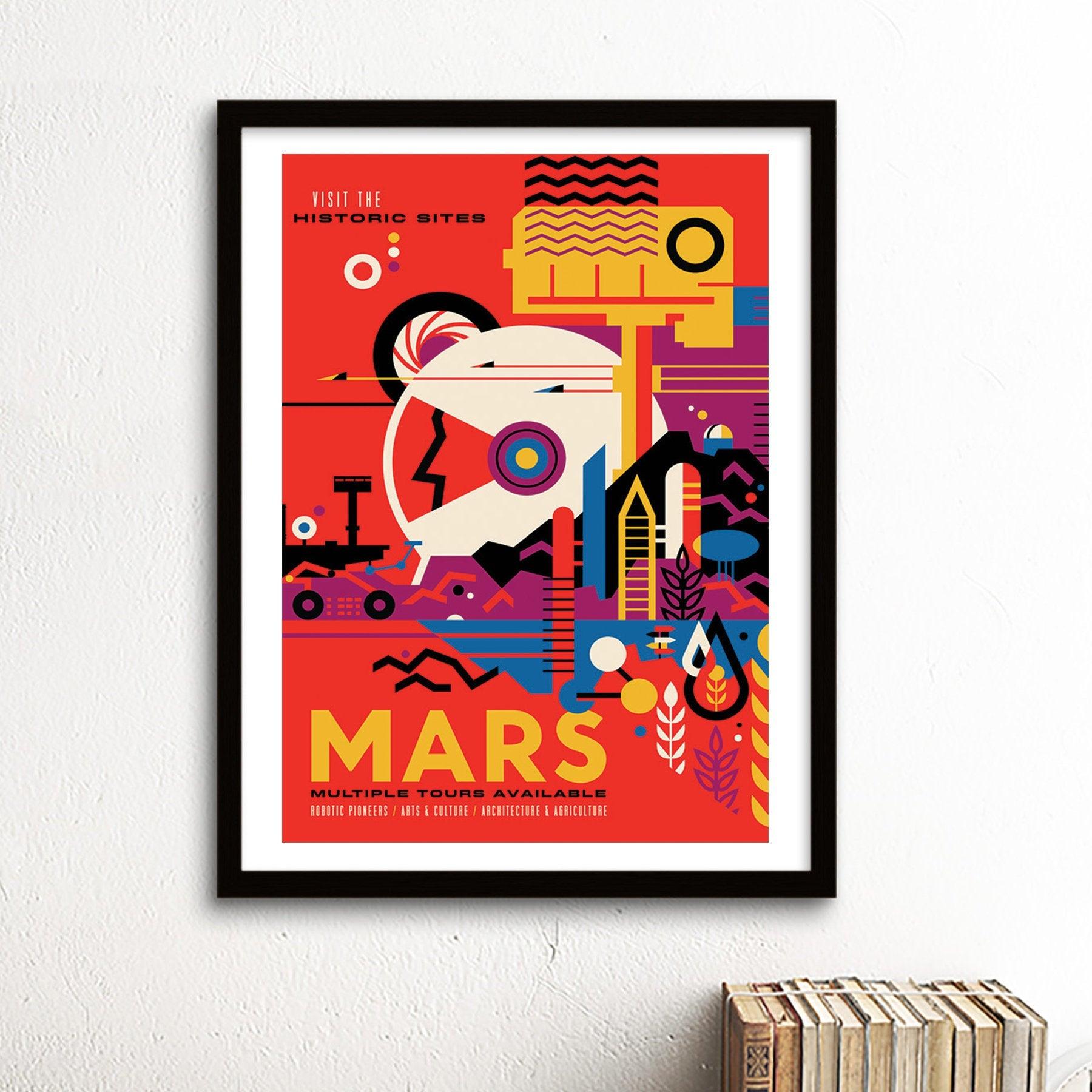 Mars - NASA Space Travel Poster - Classic Posters