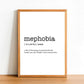 MEPHOBIA - Word Definition Poster - Classic Posters