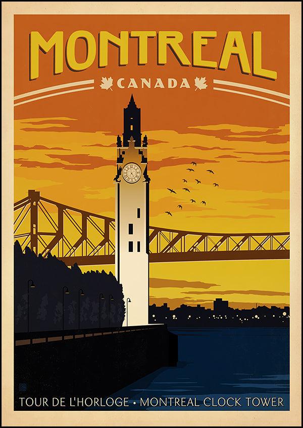 MONTREAL - Vintage Travel Poster - Classic Posters