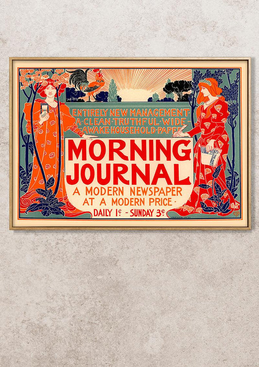 Morning Journal - 1895 - Art Nouveau - Classic Posters