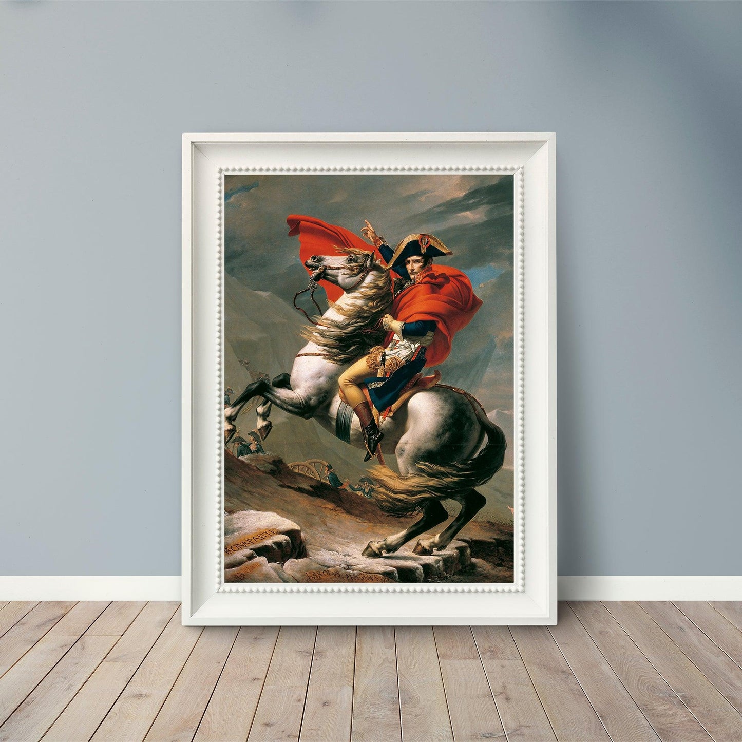 Napoleon Crossing the Alps - 1801 - Jacques-Louis David - Fine Art Print - Classic Posters