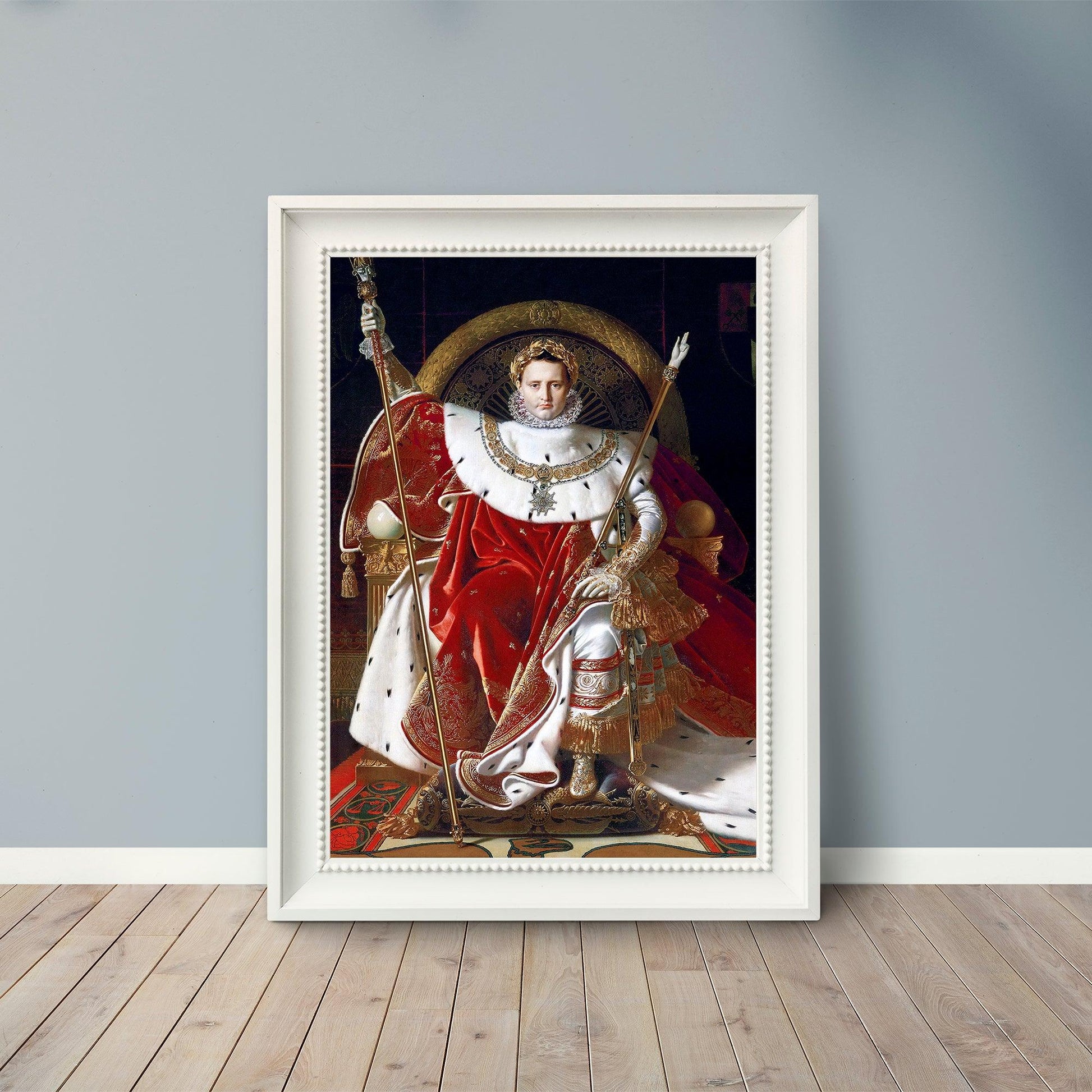 Napoleon I on his Imperial Throne - 1806 - Ingres - Fine Art Print - Classic Posters