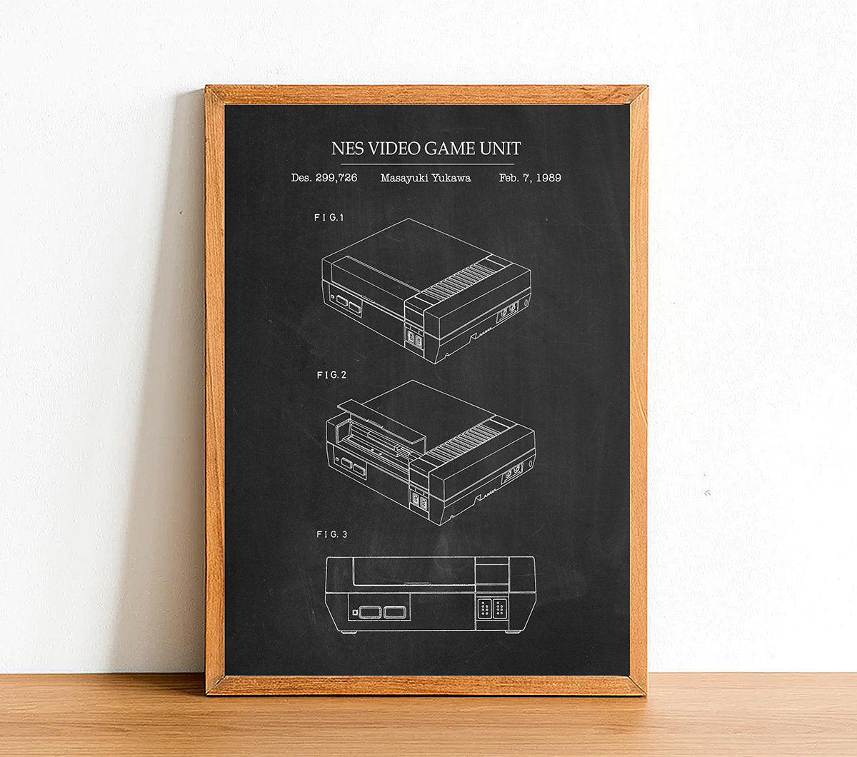 NES VIDEO GAME - Patent Poster - Classic Posters