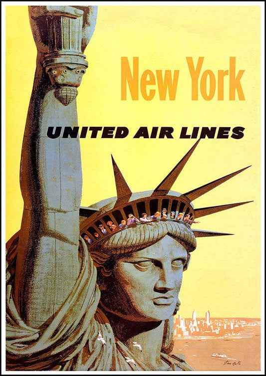 NEW YORK United - Vintage Travel Poster - Classic Posters