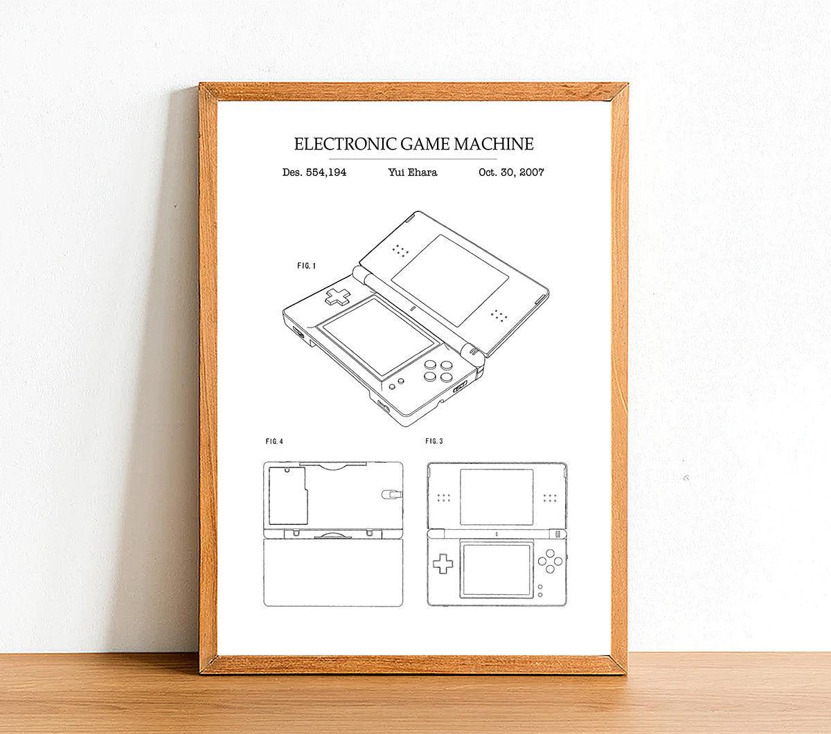 NINTENDO DS - Patent Poster - Classic Posters
