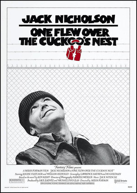 One Flew Over the Cuckoo's Nest - 1975 - Classic Movie Poster - Classic Posters