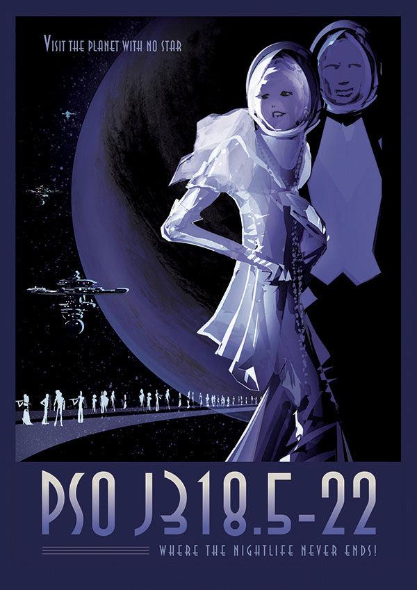 Pso j318.5-22 - NASA Space Travel Poster - Classic Posters